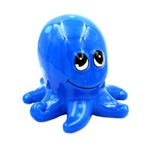 Niebieska ceramiczna lalka ośmiornica
