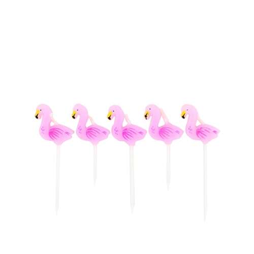 5-piece Flamingo Pink Candle Set 54250743