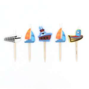 5 pc Multicolored Party Candle Set 54250836 - Candle