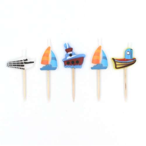 5 pc Multicolored Party Candle Set 54250836