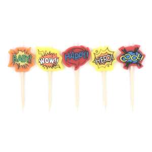 Party Candles Set with Funny Texts - 5 pcs 54250859 - Candle
