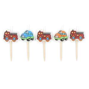 5-piece set of colorful car-shaped party candles 54251060 - Candle