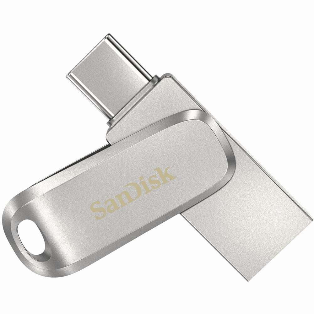 Stick 1tb usb 3.1 sandisk ultra dual drive luxe type-c silver (sd...
