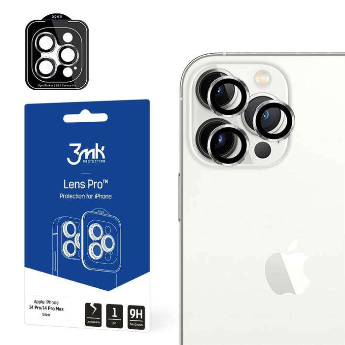 3MK Lens Protection Pro iPhone 14 Pro / 14 Pro Max ezüst kamera v...
