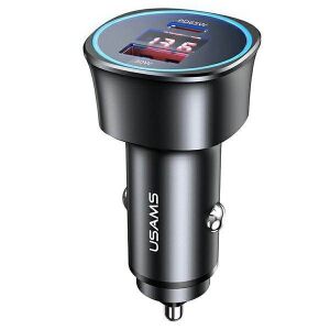 USAMS 95W Dual Port Fast Car Charger - USAMS
