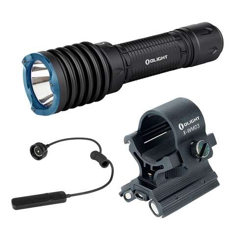 Olight Warrior X3 Pannon Vadász szett, taktikai zseblámpa, fegyverlámpa, vadászati lámpa, újratölthető akkumulátor, mágneses tartó, távirányító kapcsoló