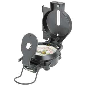 National Geographic iránytű, fekete, vonalzóval és karabinerrel - Iránytű