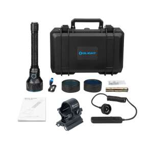 Olight Javelot Pro 2 újratölthető vadászlámpa szett tartozékokkal, beleértve a tokot, szűrőket, távirányítót és tartót - Olight