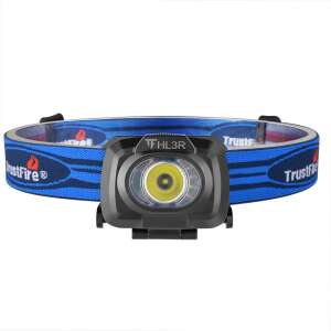 Trustfire HL3R LED fejlámpá, fekete fejlámpá kék pánttal - Trustfire
