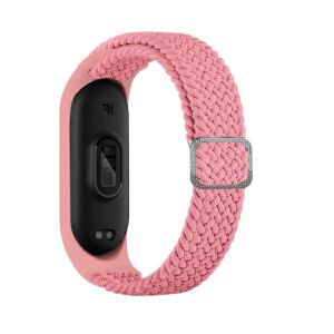 Xiaomi Mi Band 7/6/5 Szövet Óraszíj - Rózsaszín