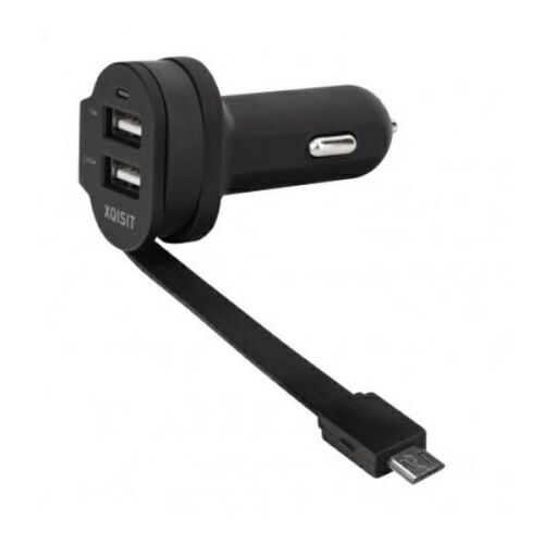 Încărcător auto Xqisit Dual USB + MicroUSB - 6A