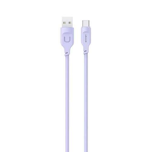 Cablu USAMS USB-C la USB-A, mov, 1,2 m, 6 A, seria Lithe