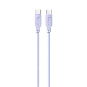 Kabel USAMS USB-C do USB-C, szybkie ładowanie 100W, 1,2m, fioletowy - USAMS Kabel USB