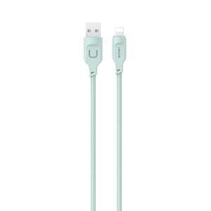 Kabel Lightning USAMS Lithe Series zielony 1,2m z szybkim ładowaniem 2,4A - Kabel Lightning