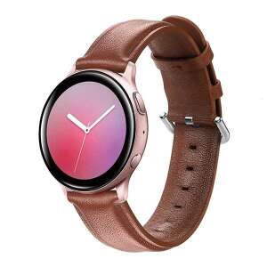 Brązowy skórzany pasek do zegarka Samsung Galaxy Watch 22mm, Beline Elegance - Beline Pasek do inteligentnego zegarka