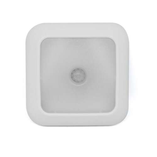 6 LED-es akkumulátoros mozgásérzékelős éjjeli lámpa mágnessel, 20 másodpercig világít