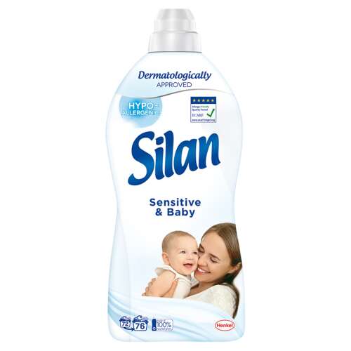 Silan Sensitive & Baby Öblítő koncentrátum 76 mosás 1672ml 