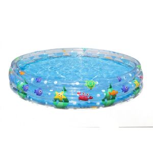 Bestway aufblasbarer Kinderpool 183 x 33 cm, runde Form, Meerestierdesign - Gartenpools