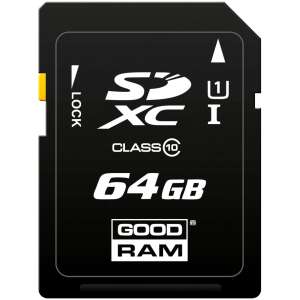 Memóriakártya SD Goodram 64GB,UHS I,cls 10, S1A0-0640R12 54309940 
