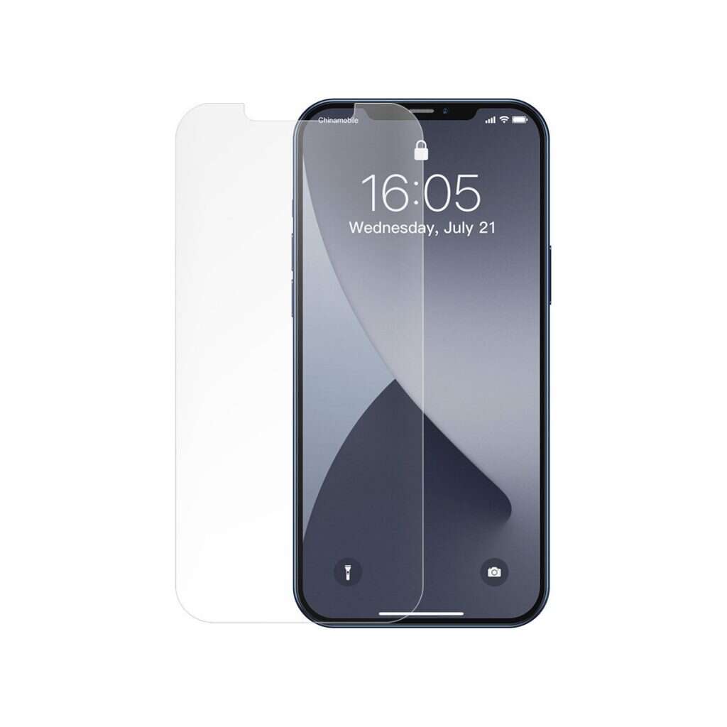 2 Db Üvegfólia Csomag iPhone 12 Mini, Baseus edzett üveg, Vastags...
