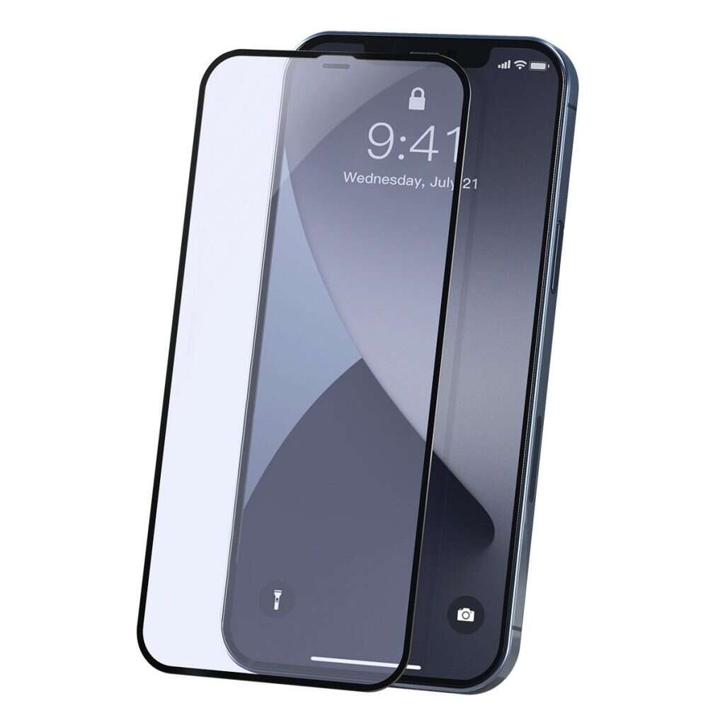 2 Db Üvegfólia Csomag iPhone 12 Mini Készülékhez, Fekete szélek, ...