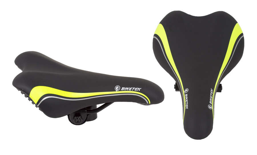 Nyereg 16" Smile fekete-zöld