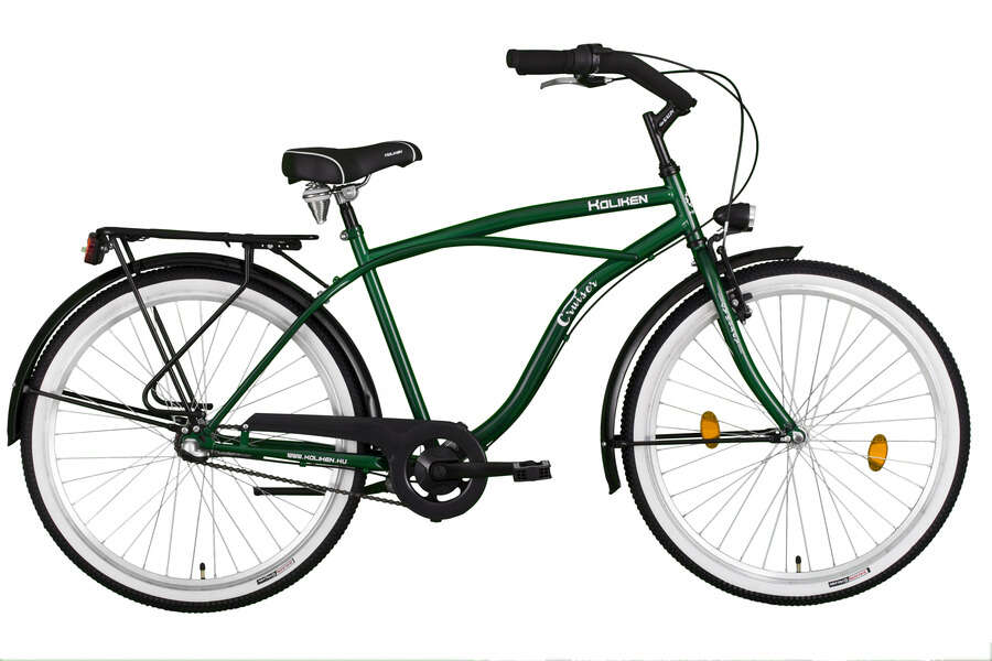 26" Koliken Cruiser kerékpár férfi, zöld, N3 agyváltós