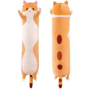 Hosszú cica - hosszú plüss cica, barna (70cm)