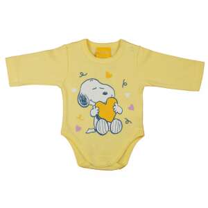 Hosszú ujjú baba body Snoopy mintával (50) - sárga 54334589 Body-k