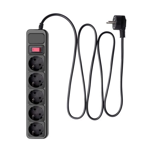 Akyga AK-SP-06A surge protector with 5 sockets and 1.8m cable