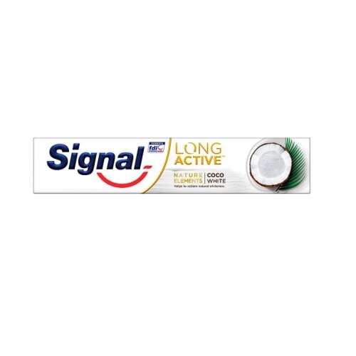 Pastă de dinți Signal Long Active Nature Elements cu nucă de cocos albitoare