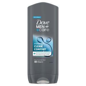 Dove Men+Care Clean Comfort душ гел, 400ml, хидратиращ, 24 часа подхранващ MicroMoisture