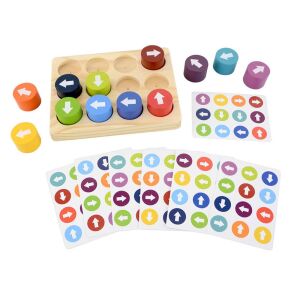 Fejlesztő Játék Irányok, wooden direction learning toy for preschoolers, spatial reasoning game - Nonbrand Developmental Toy for Preschooler