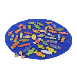 Joc educativ Cukorka Vadászat pentru copii 3+, cu bomboane colorate și zaruri - Nonbrand Jocuri si jucarii educative