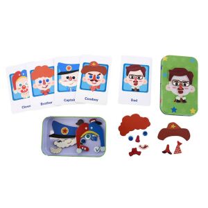 Magnetic Dress-Up Boy Game - 5 Characters, 26 Accessories. Creative toy for kids to develop fine motor skills and imagination. - Nonbrand Developmental Toy for Preschooler