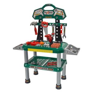 Junior Mester Bricolage Banc de lucru cu 30 de accesorii, banc de lucru pentru copii - Nonbrand Bricolaj