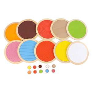 Fejlesztő Fa Korongok Set - 20 pcs tactile sensory development toy - Nonbrand Developmental Toy for Preschooler