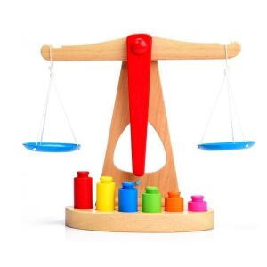 Fa gyerek mérleg készlet