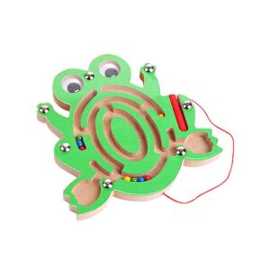 Žaba Magnetický labyrint hračka pre batoľatá, Drevená puzzle hra - Logické hry