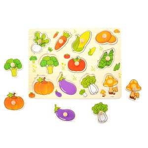 Puzzle cu mânere - legume 54364135 Puzzle pentru copii