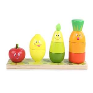 Montessori torony - zöldségek és gyümölcsök 54364236 Fejlesztő játék bölcsiseknek