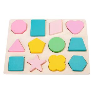 Formakirakó puzzle de sortare a formelor din lemn pentru copii mici, forme geometrice, jucărie educativă - Jocuri de sortare a formelor