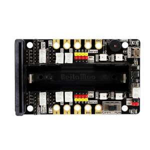 Placă de extensie Super:bit Micro:bit cu suport pentru baterie, port USB și diverși conectori - Jocuri educative pentru școlari