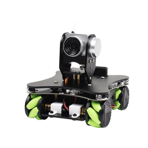 Omniduino mini robot omnidirecțional cu cameră HD și roți Mecanum