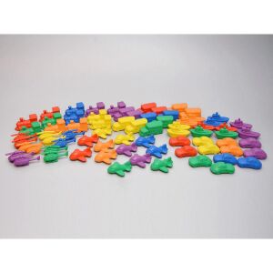 Colorful rubber vehicle sorting set with cars, trains, planes, boats, buses, and fire trucks - Nonbrand Developmental Toy for Preschooler