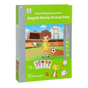Joc magnetic de îmbrăcat cu 63 de accesorii - Nonbrand Jocuri si jucarii educative