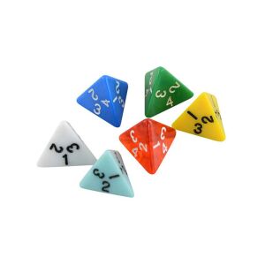 Four-sided Dice - Multicolor 131797207 - School supply