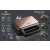 Berlinger Haus BH-9453 3-in-1 interchangeable plate sandwich, grill and waffle maker, rose gold - black, packaging