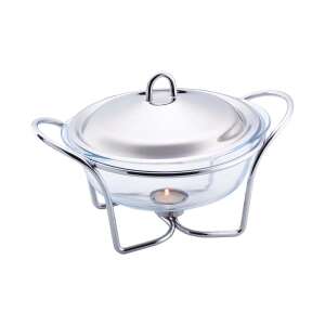 Berlinger Haus BH-1984 Soup Warmer with Stainless Steel Stand and Glass Bowl - Kitchen tool