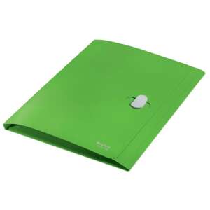 Leitz A4 green folder with flap and button closure - Leitz Document protector